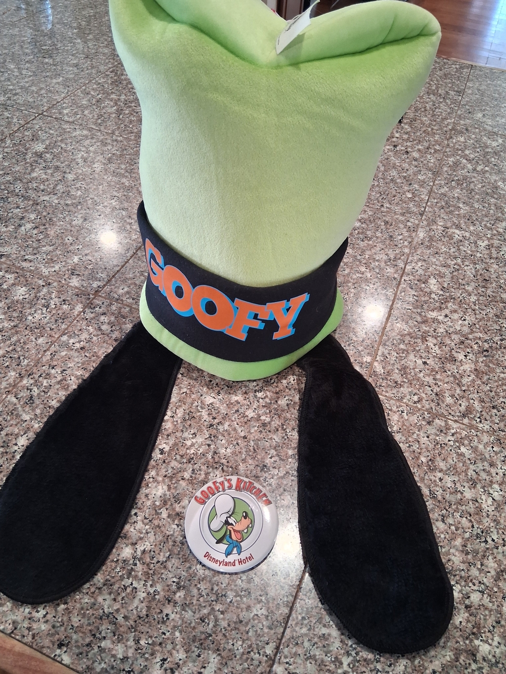 Disney Plush Character Hat in Lime Green with Black Accents